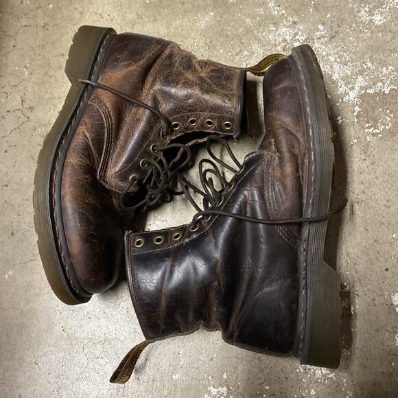 Dr. Martens Docs Niel Air Wair Brown Leather Lace Up Mens Boots Size UK 8 US 9 Dr. Martens | Shoes | Dr Martens Docs Niel Air Wair Brown  main image 2